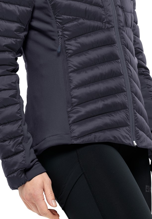 Navy Women Jack Wolfskin Routeburn Pro Ins Jackets | 70711460