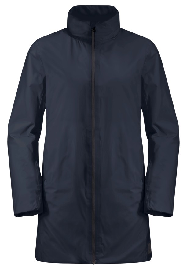 Navy Women Jack Wolfskin Textor Coats | 59208428