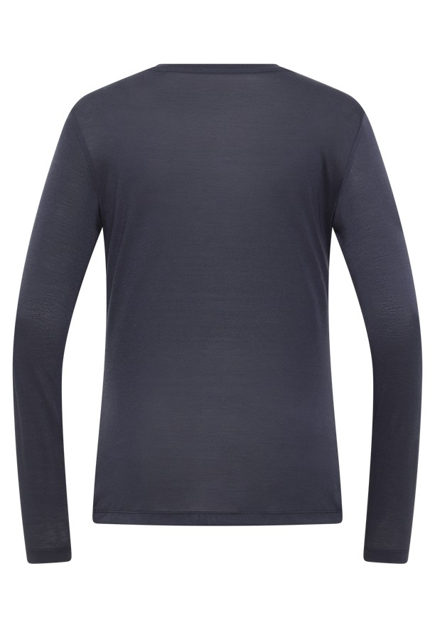 Navy Women Jack Wolfskin Vonnan Ls T Shirts | 32745488