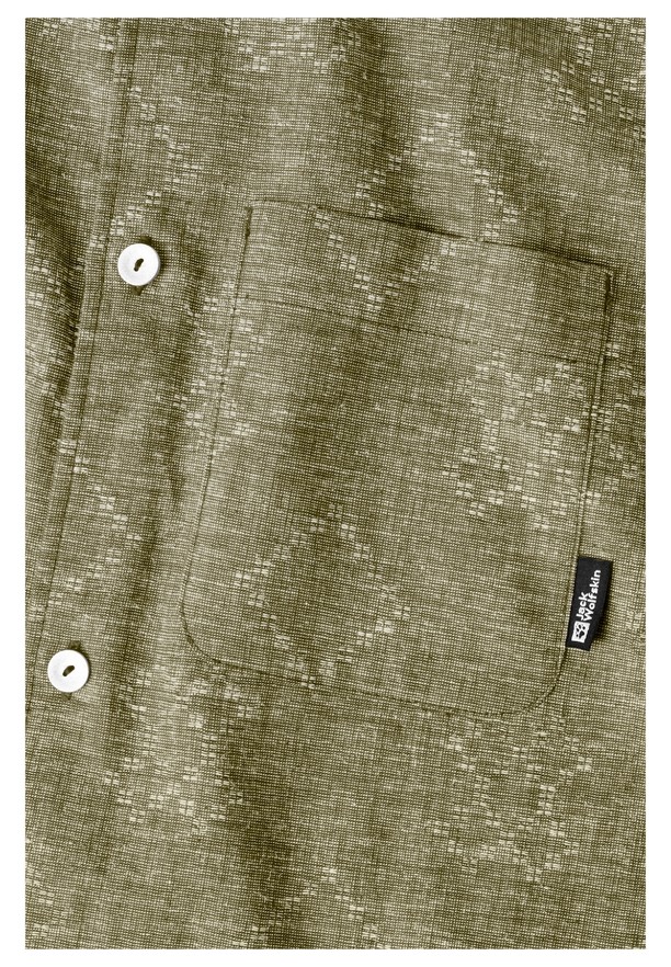 Olive Men Jack Wolfskin Karana Shirts | 50465789