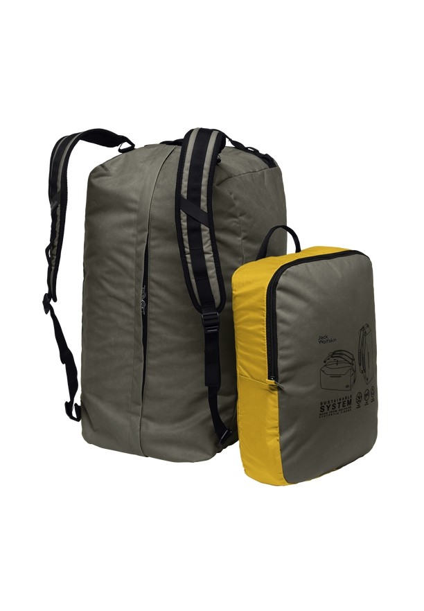 Olive Men Jack Wolfskin Traveltopia 65 Duffle Bags | 25539849
