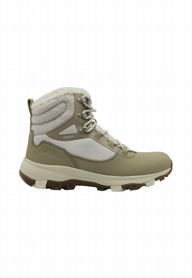 Olive Women Jack Wolfskin Everquest Texapore High Winter Shoes | 36037191