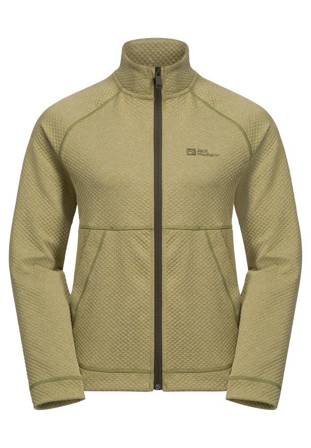 Olive Women Jack Wolfskin Fernweh Fleece Jackets | 70530436