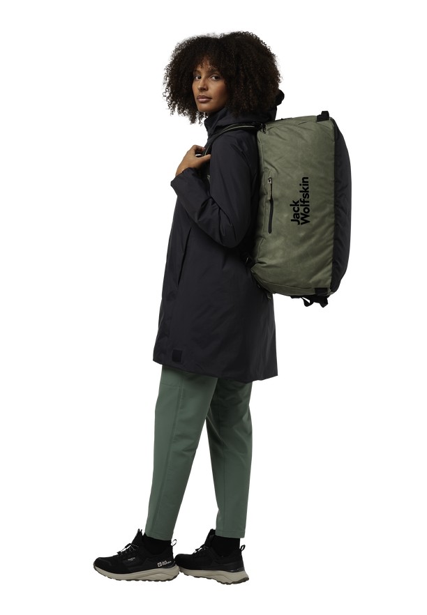 Olive Women Jack Wolfskin Traveltopia 45 Duffle Bags | 27703211