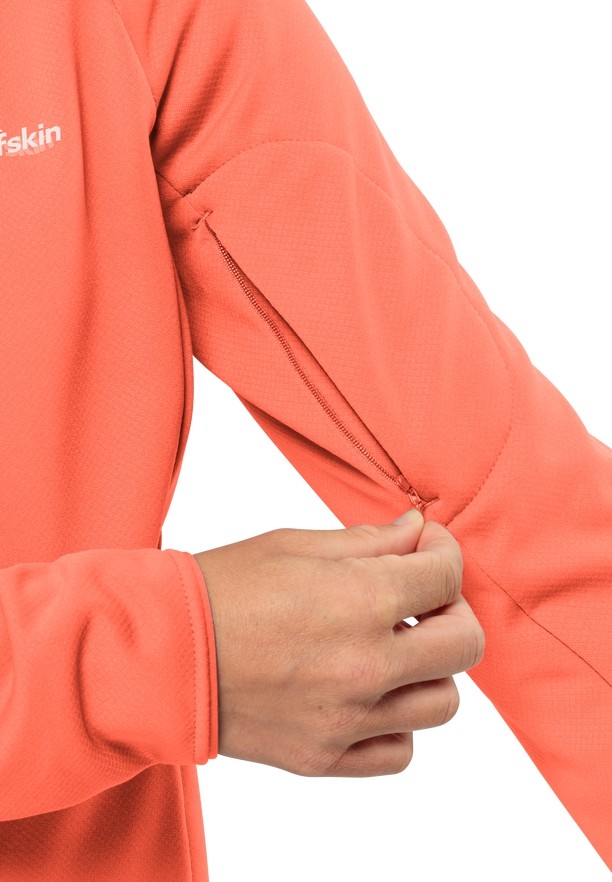 Orange Women Jack Wolfskin Alpgrat Fz Fleece Jackets | 35594982