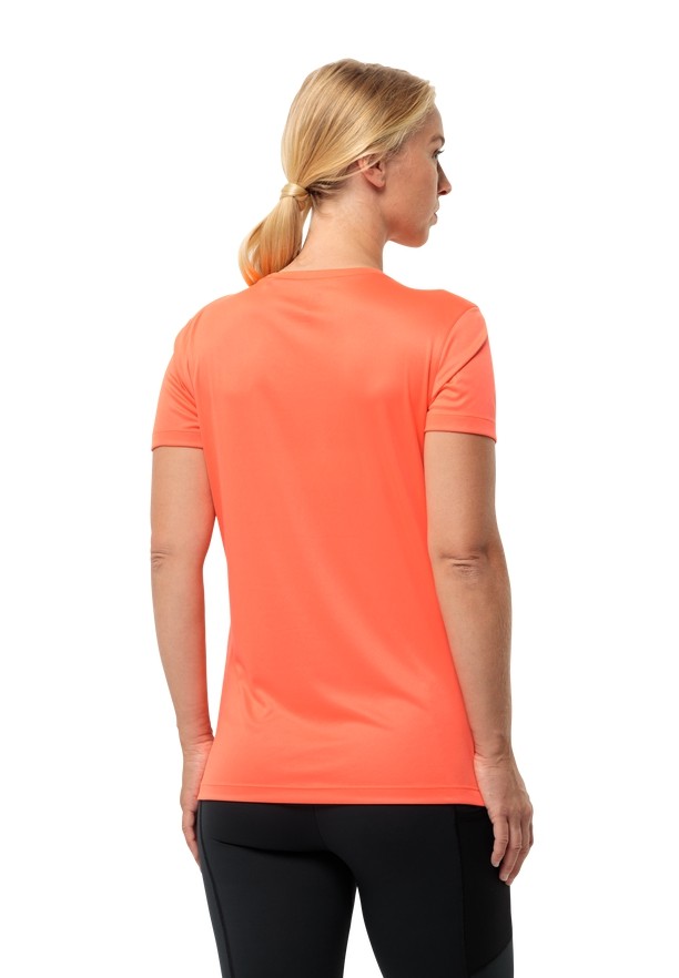 Orange Women Jack Wolfskin Peak Graphic T Shirts | 53486178