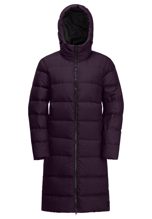 Purple Women Jack Wolfskin Frozen Palace Down Coats | 90877920