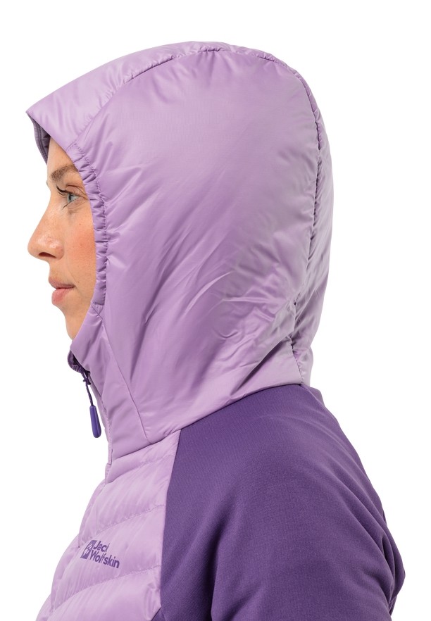Purple Women Jack Wolfskin Routeburn Pro Hybrid Jackets | 83610197