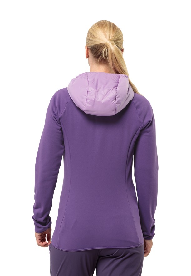 Purple Women Jack Wolfskin Routeburn Pro Hybrid Jackets | 83610197