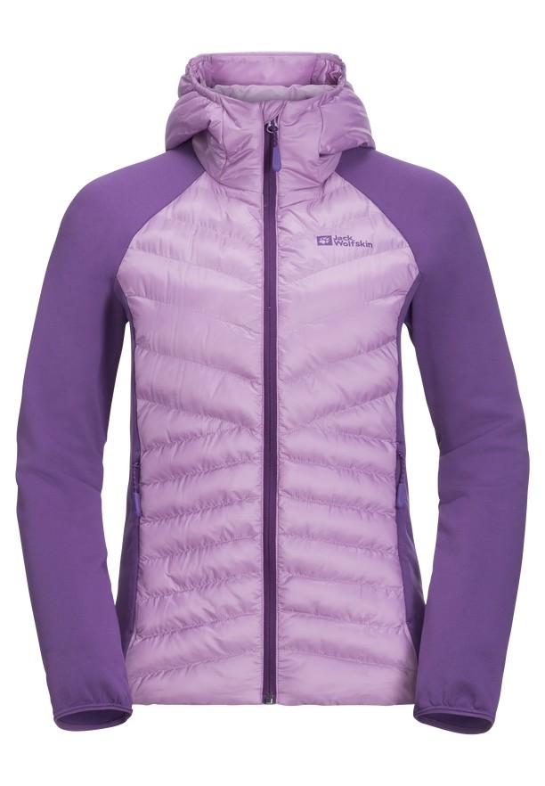 Purple Women Jack Wolfskin Routeburn Pro Hybrid Jackets | 83610197