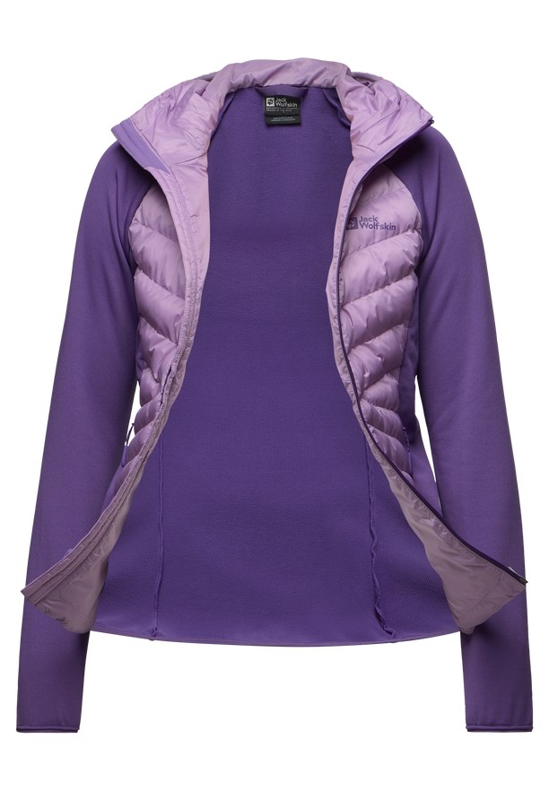 Purple Women Jack Wolfskin Routeburn Pro Hybrid Jackets | 83610197