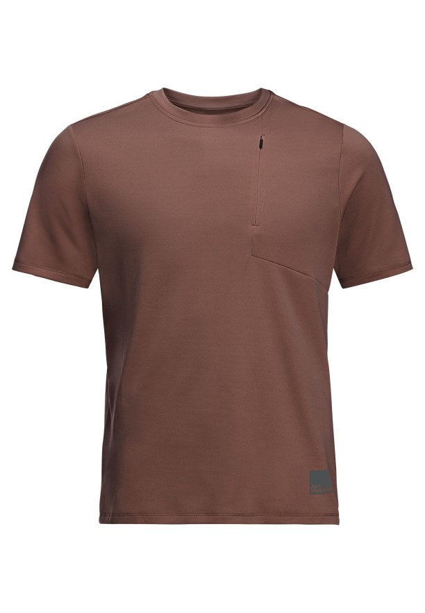 Red Men Jack Wolfskin Bike Commute T Shirts | 41692301