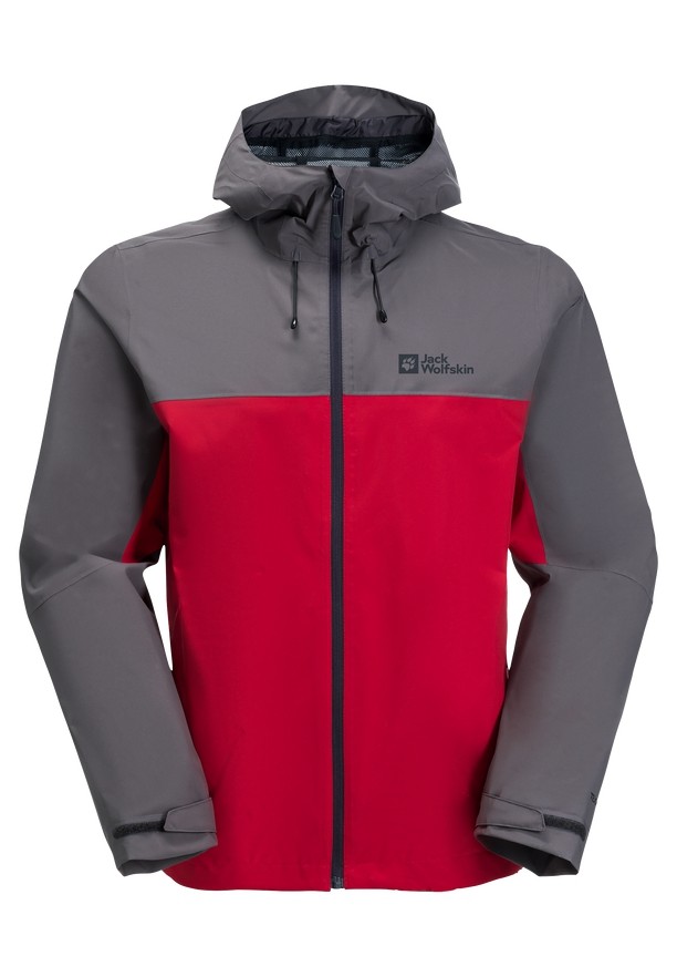 Red Men Jack Wolfskin Feldberg Hoody Rain Jackets | 29796367