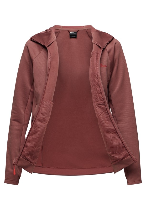 Red Women Jack Wolfskin Alpgrat Xt Fleece Jackets | 15289621