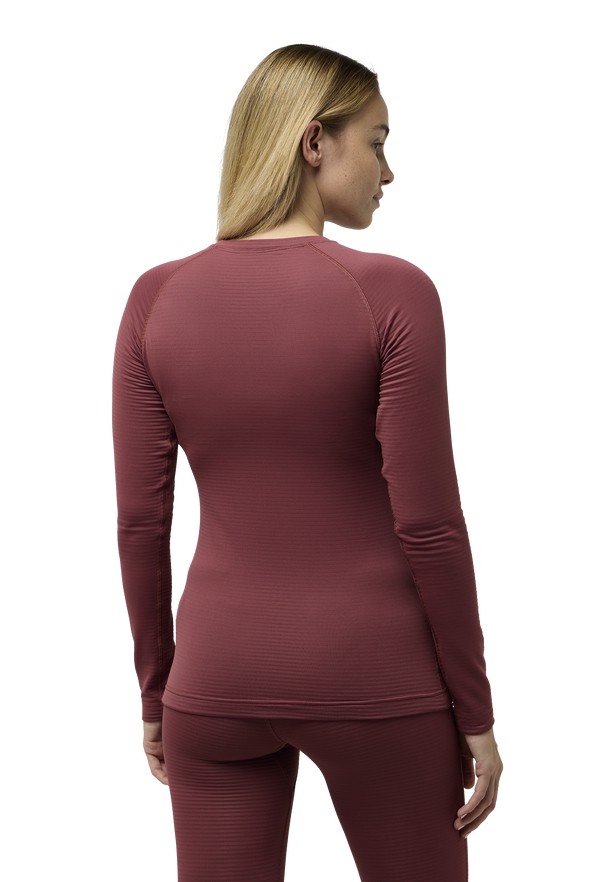 Red Women Jack Wolfskin Infinite Warm Ls T Shirts | 45023359