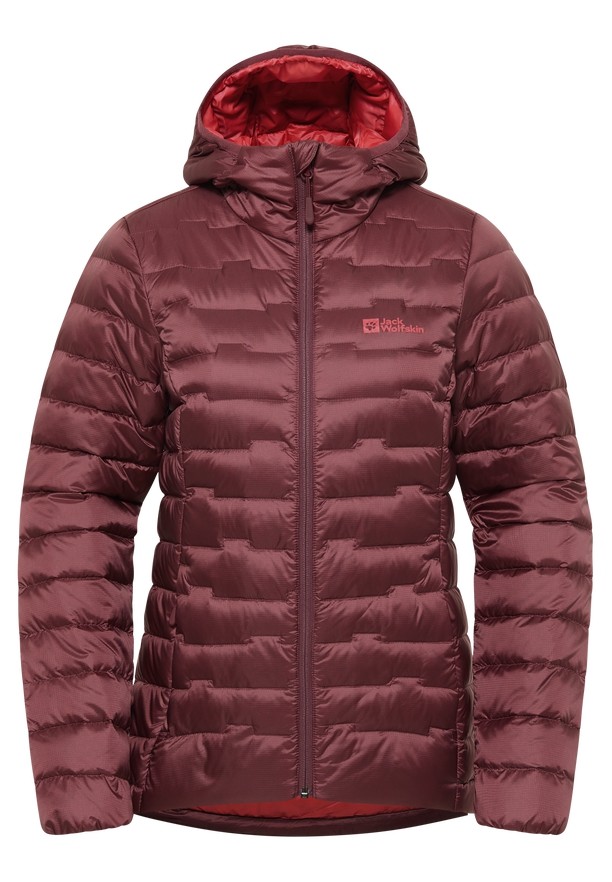 Red Women Jack Wolfskin Passamani Down Jackets | 83739410