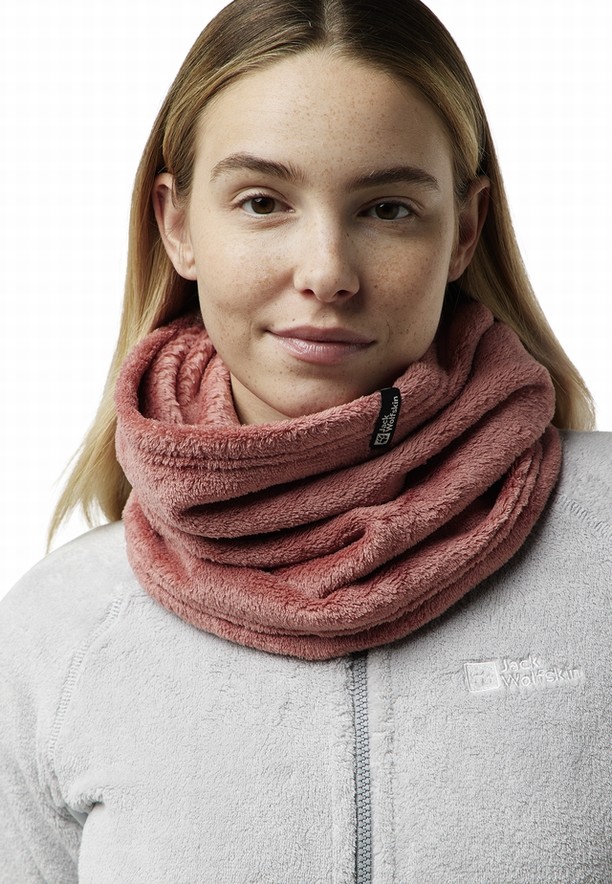 Red Women Jack Wolfskin Rotwand Loop Neck Warmer | 82920216