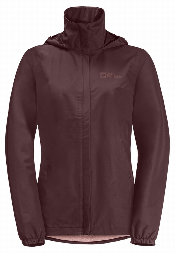 Red Women Jack Wolfskin Stormy Point 2l Rain Jackets | 57351076