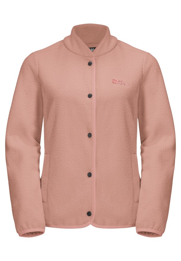 Rose Women Jack Wolfskin Light Curl Fleece Jackets | 56667552