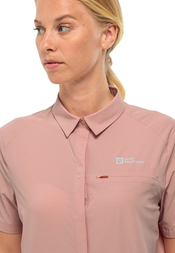 Rose Women Jack Wolfskin Vandra S/s Shirts | 41637503