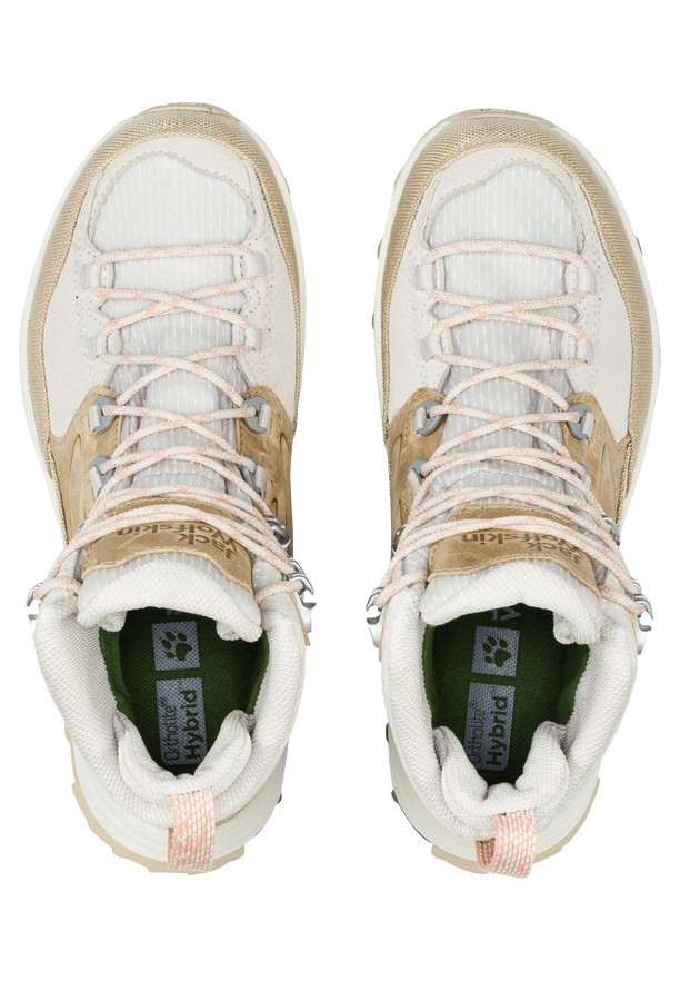 White Women Jack Wolfskin Cyrox Texapore Mid Hiking Shoes | 46174154