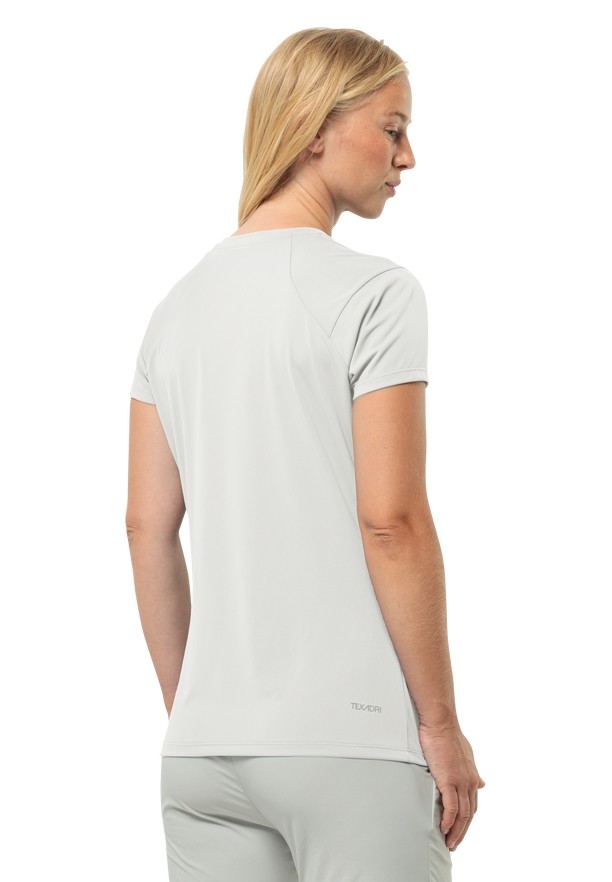 White Women Jack Wolfskin Prelightrail T Shirts | 22935922