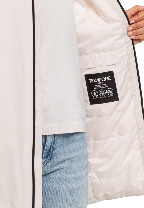 White Women Jack Wolfskin Textor Coats | 77825155