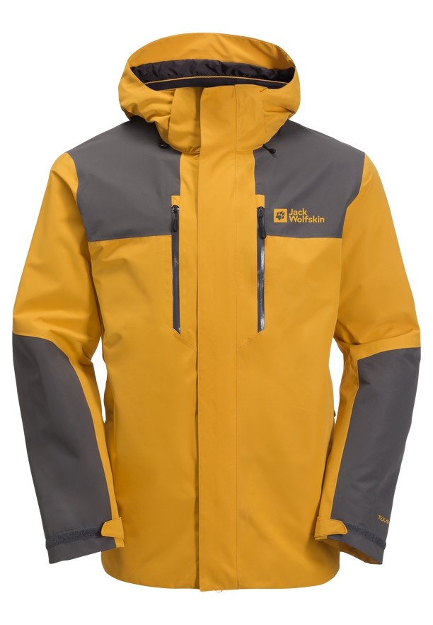 Yellow Men Jack Wolfskin Jasper 2l Rain Jackets | 78548705
