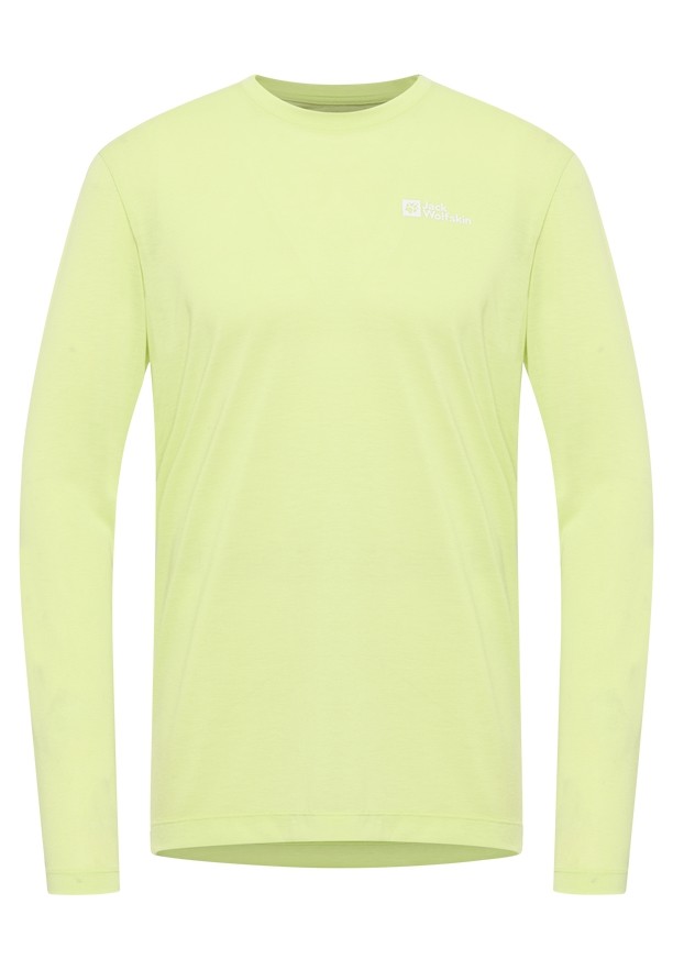Yellow Men Jack Wolfskin Vonnan Ls T Shirts | 48384413